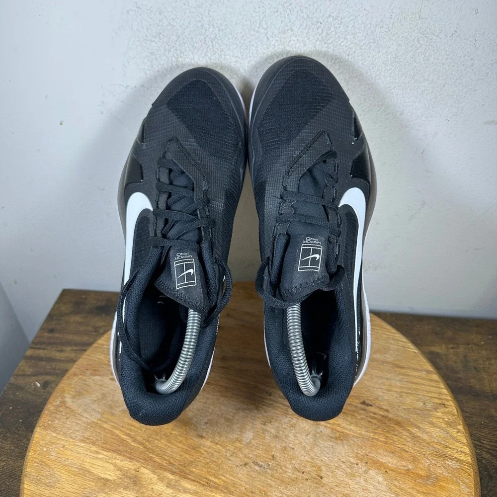 Nike NikeCourt Air Zoom Vapor Pro Black White Tennis Shoes CZ0220-024 Mens 9.5